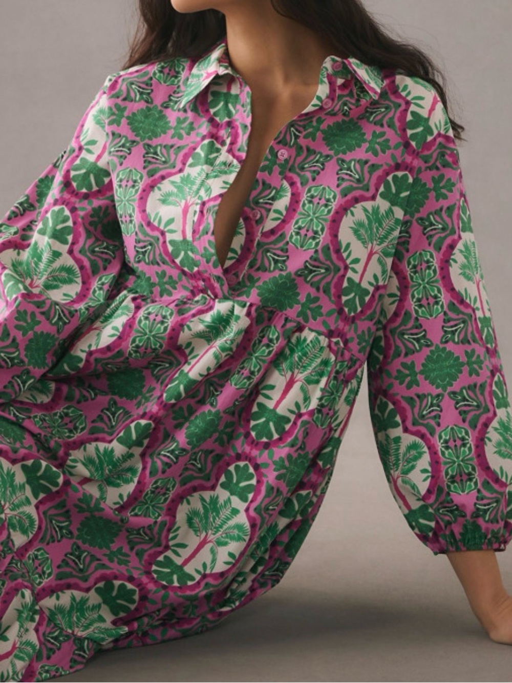 The Bettina Tiered Shirt Dress